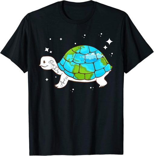 Earth Day 2023 Restore Save The Planet Earth Sea Turtle T-Shirt