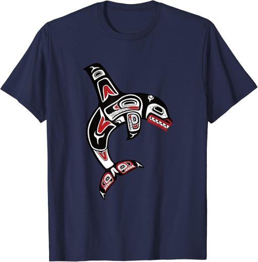 Pacific Northwest Haida Orca Killer Whale T-Shirt