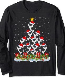 Orca Lover Xmas Tree Santa Christmas Orca Long Sleeve T-Shirt