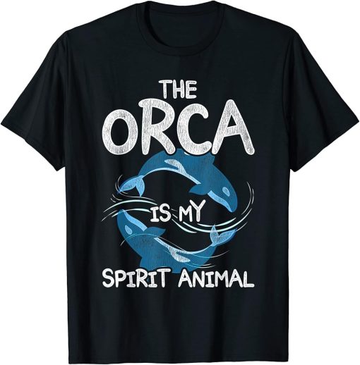 Ocean Animal Aquarist Gift Spirit Animal Orca Killer Whale T-Shirt