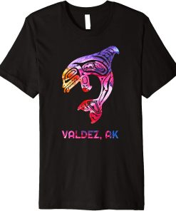 Valdez Alaska Native American Orca Killer Whale Premium T-Shirt